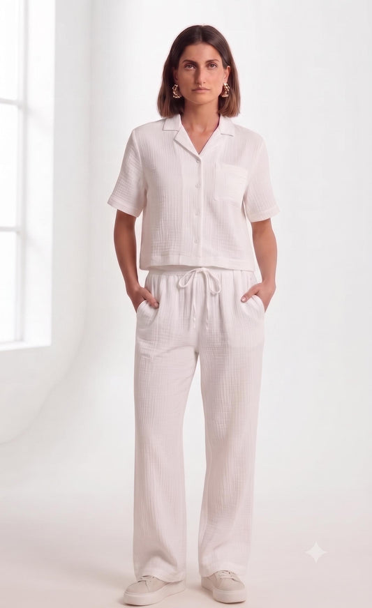 Casey Drawstring Pants Muslin