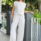 Linen Casey Drawstring Pants - Oatmeal