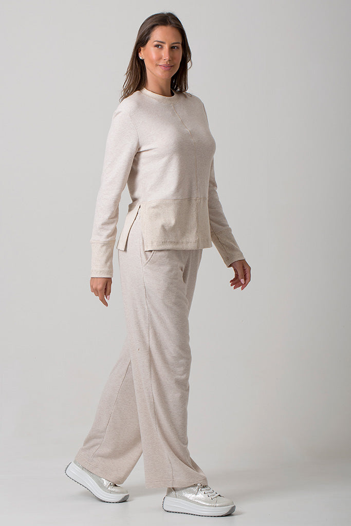 Casey Jersey Knit Pants - Oatmeal