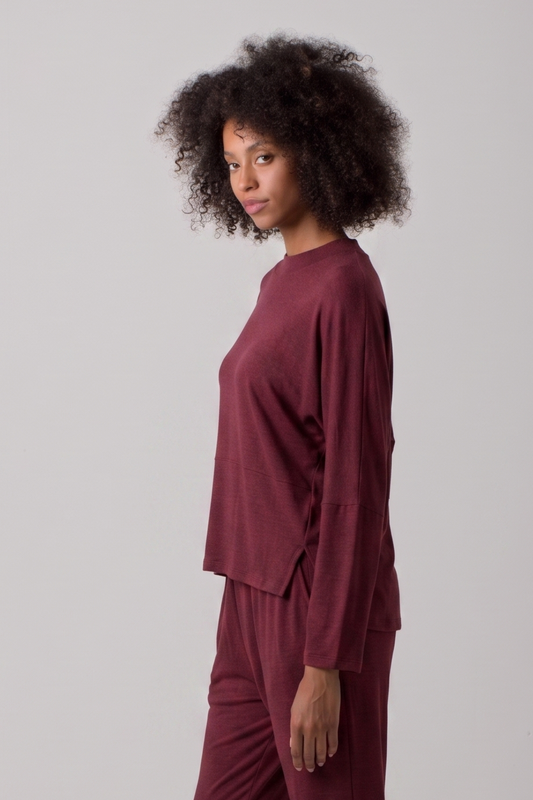 Charlie Sweater - Viscose - Burgundy