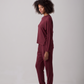 Kate Comfy Joggers - Viscose - Burgundy