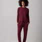 Kate Comfy Joggers - Viscose - Burgundy