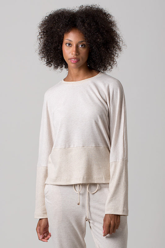 Charlie Sweater - Cotton Jersey - Oatmeal