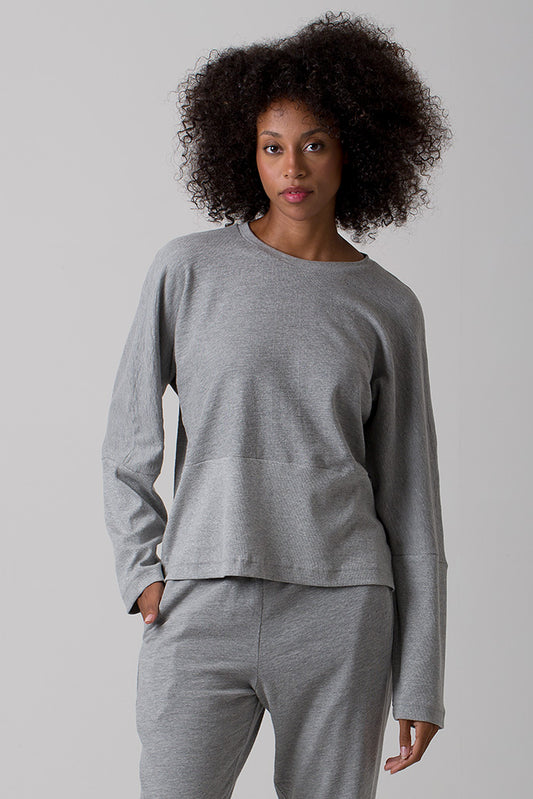Charlie Sweater - Cotton Jersey - Grey