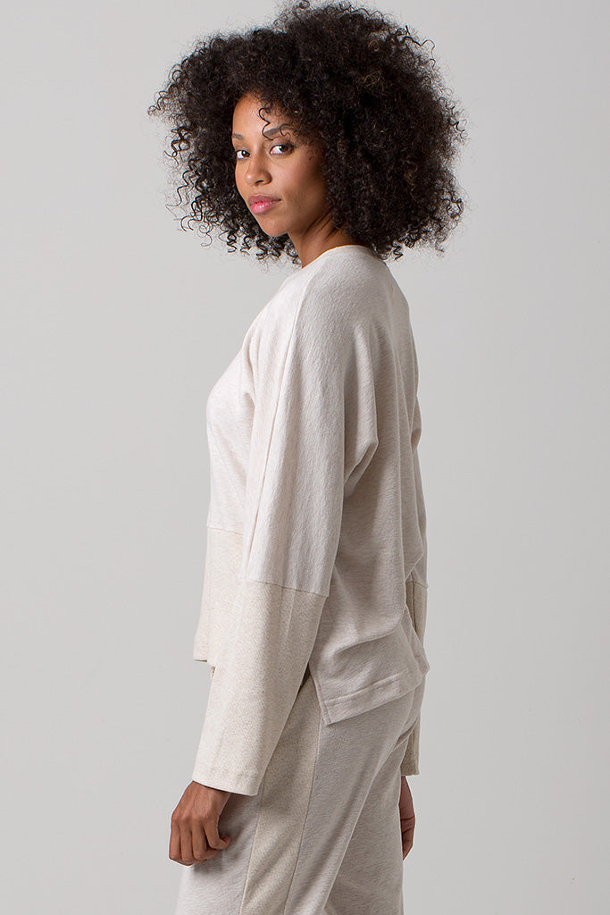 Charlie Sweater - Cotton Jersey - Oatmeal