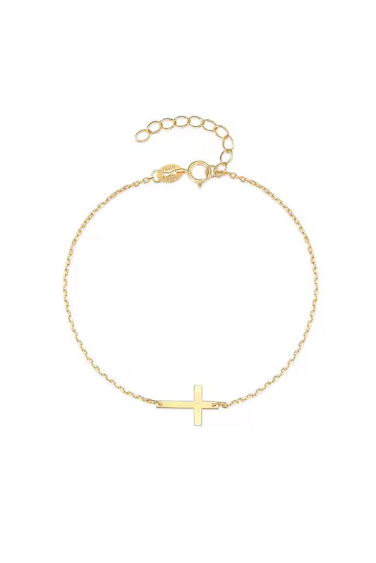 Cross Bracelet - Gold