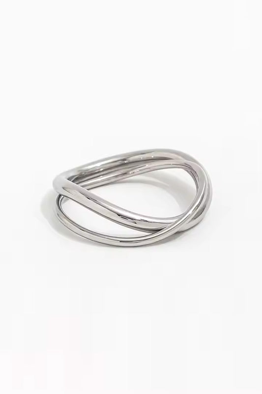 Crossover Ring - Silver