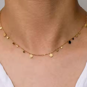 Disc Pendant Necklace