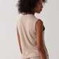 Elle Rib Knit Waist Coat - Stone