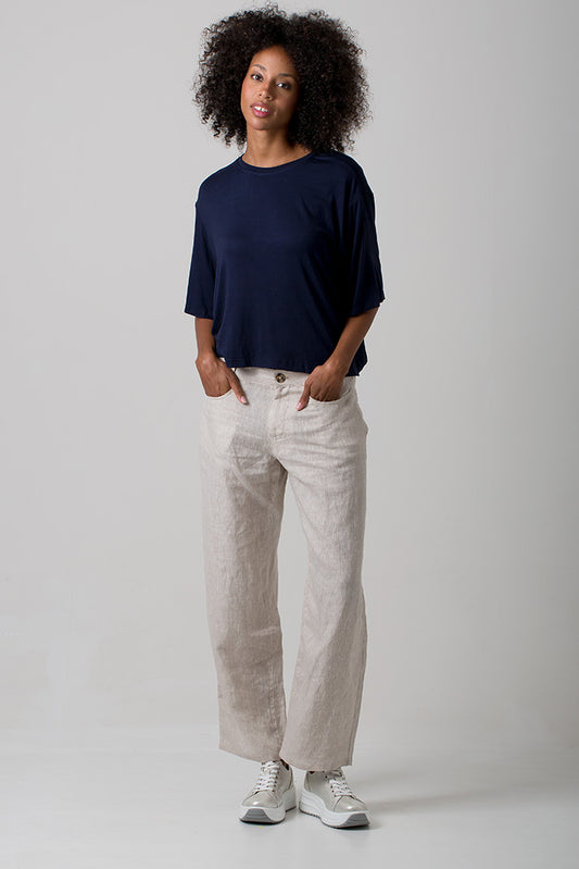 Frankie Barrel Jean - Natural