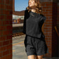 Freda Crop Top Muslin - Black