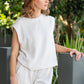 Linen Freda Crop Top - Oatmeal