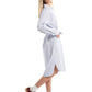Freya Shirt Dress - Blue & White Stripe