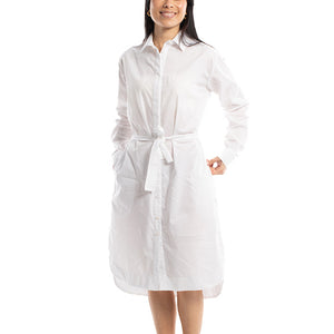 Freya Shirt Dress - White