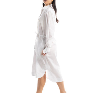 Freya Shirt Dress - White
