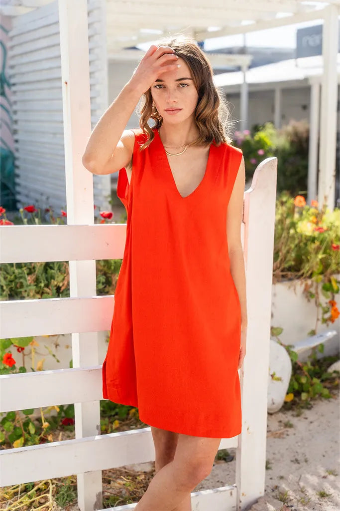 Madison Dress - Tangerine