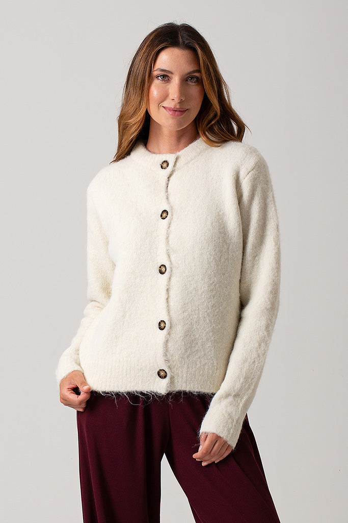 Isabella Italian Cardigan - Cream