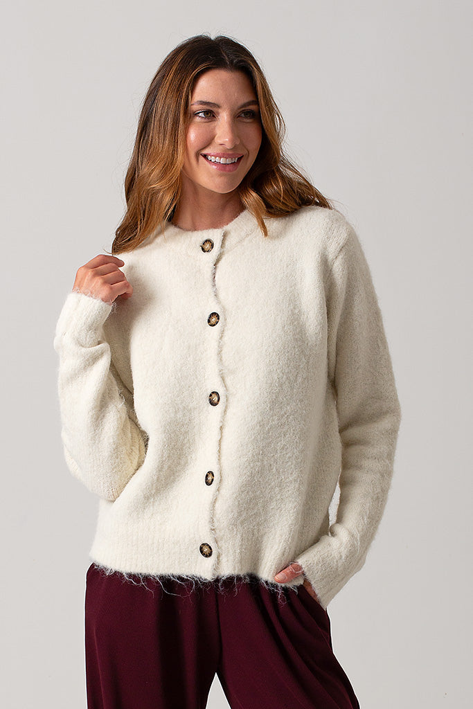Isabella Italian Cardigan - Cream
