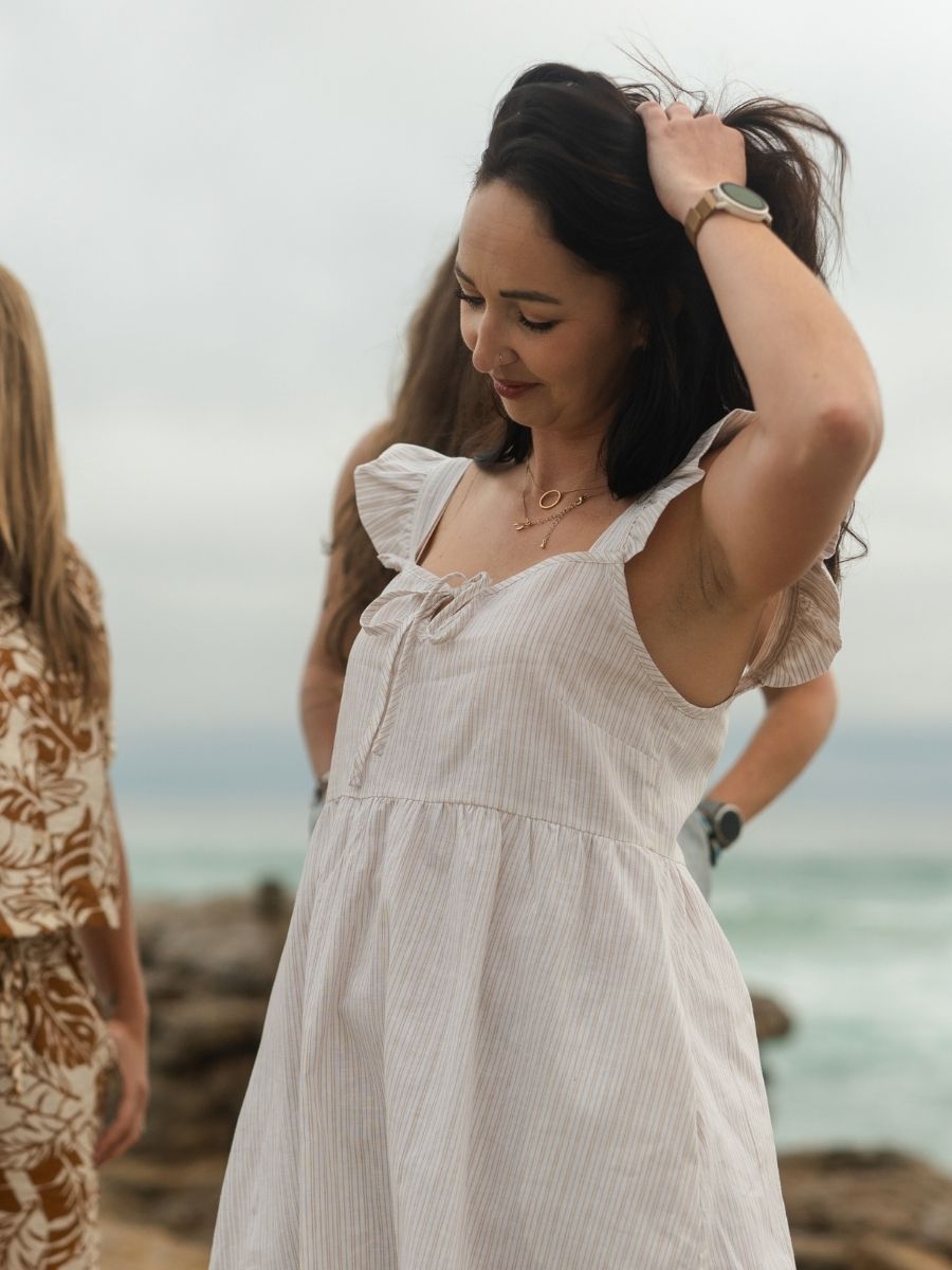 Jane Dress Linen Cotton - Natural