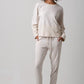 Kate Comfy Joggers - Cotton Jersey - Oatmeal