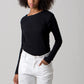 Kim Ribbed Top - Black