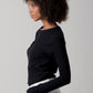 Kim Ribbed Top - Black