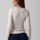 Kim Ribbed Top - Oatmeal