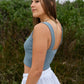 Lexi Crop Top - Sky Blue