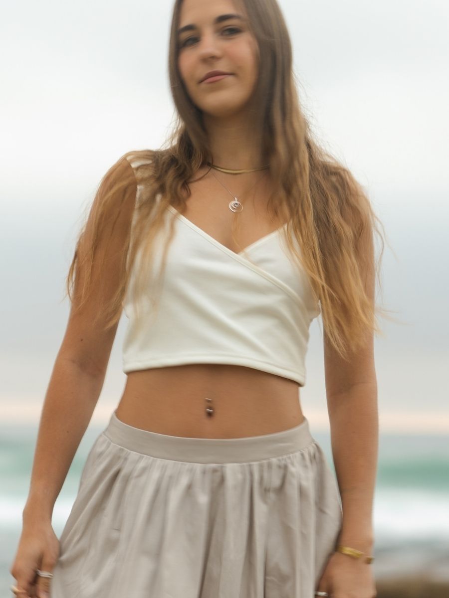 Lexi Crop Top - Cream