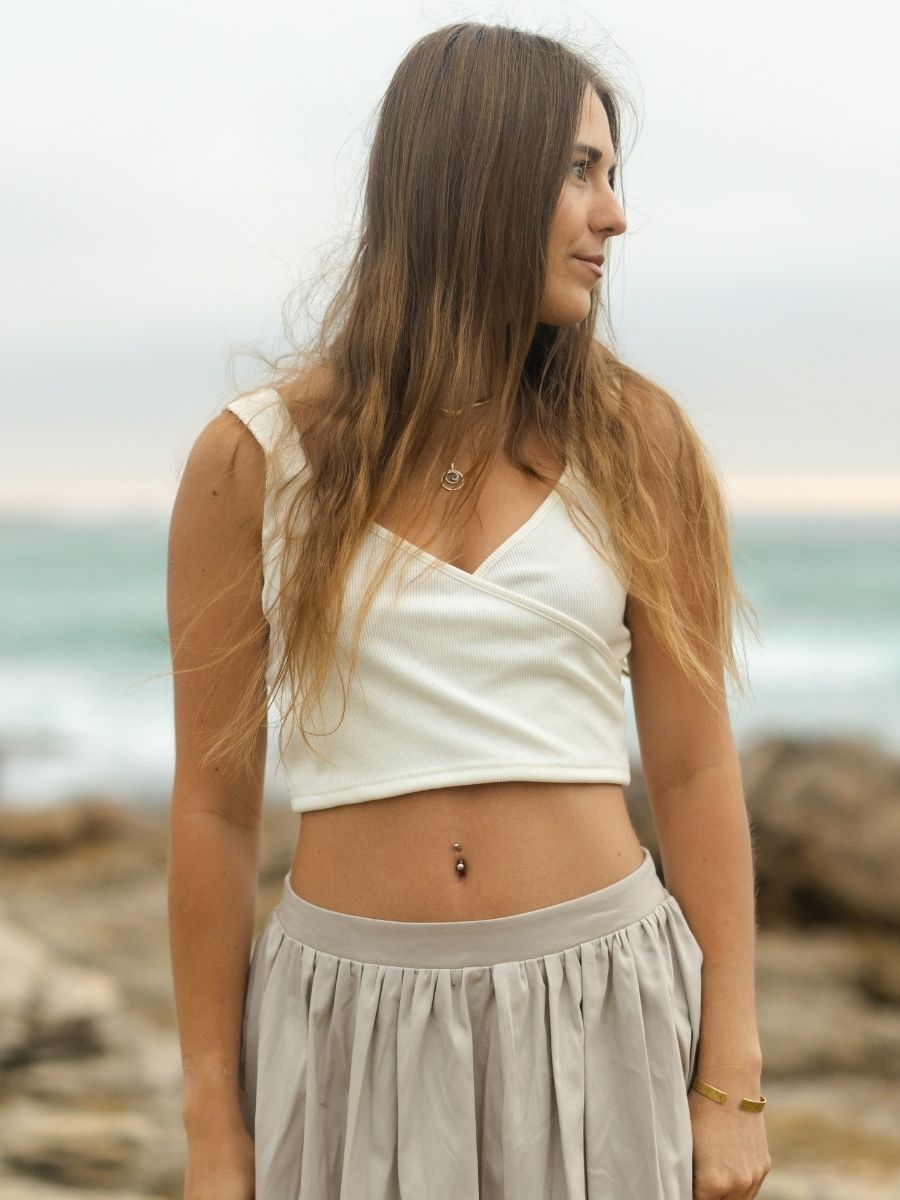 Lexi Crop Top - Cream