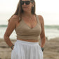 Lexi Crop Top - Stone