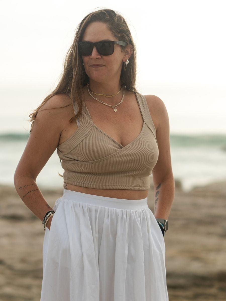 Lexi Crop Top - Stone