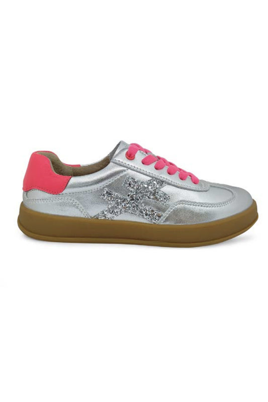 Lumi Sneakers - Hot Pink & Silver