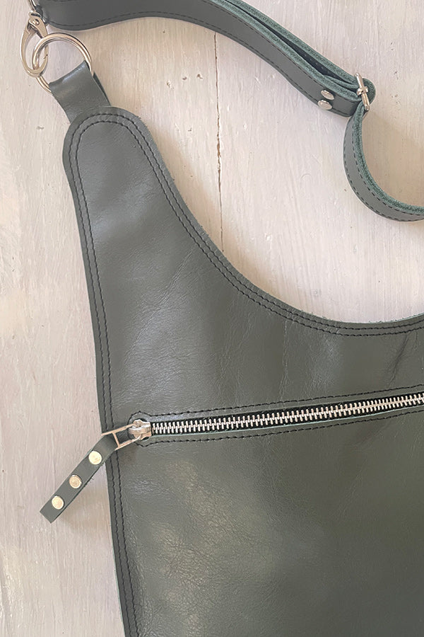 The Postman Zip Bag in Olive