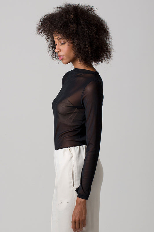 Miranda Mesh Top - Black