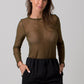 Miranda Mesh Top - Fatigue