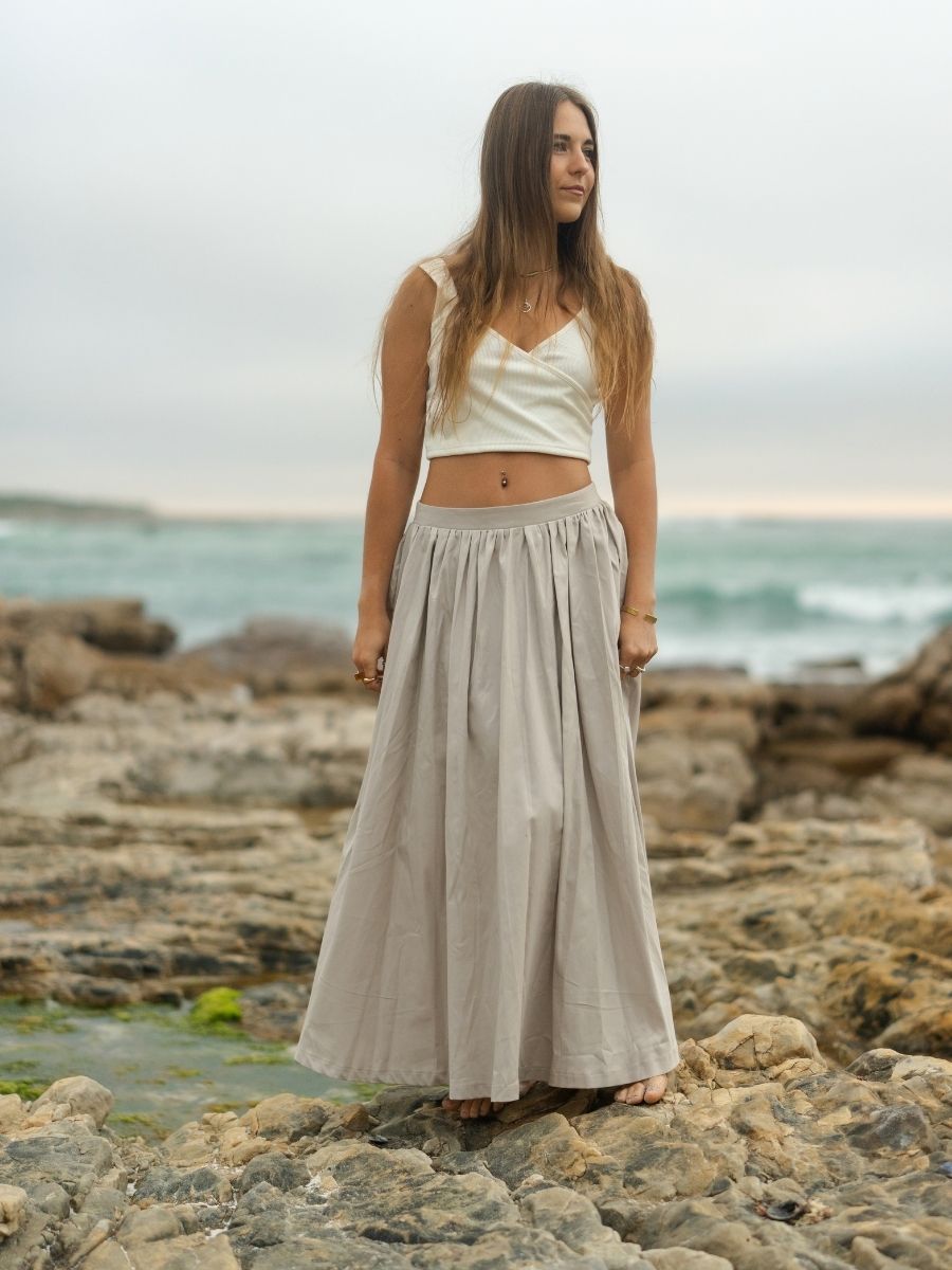 Poppy Maxi Skirt - Natural