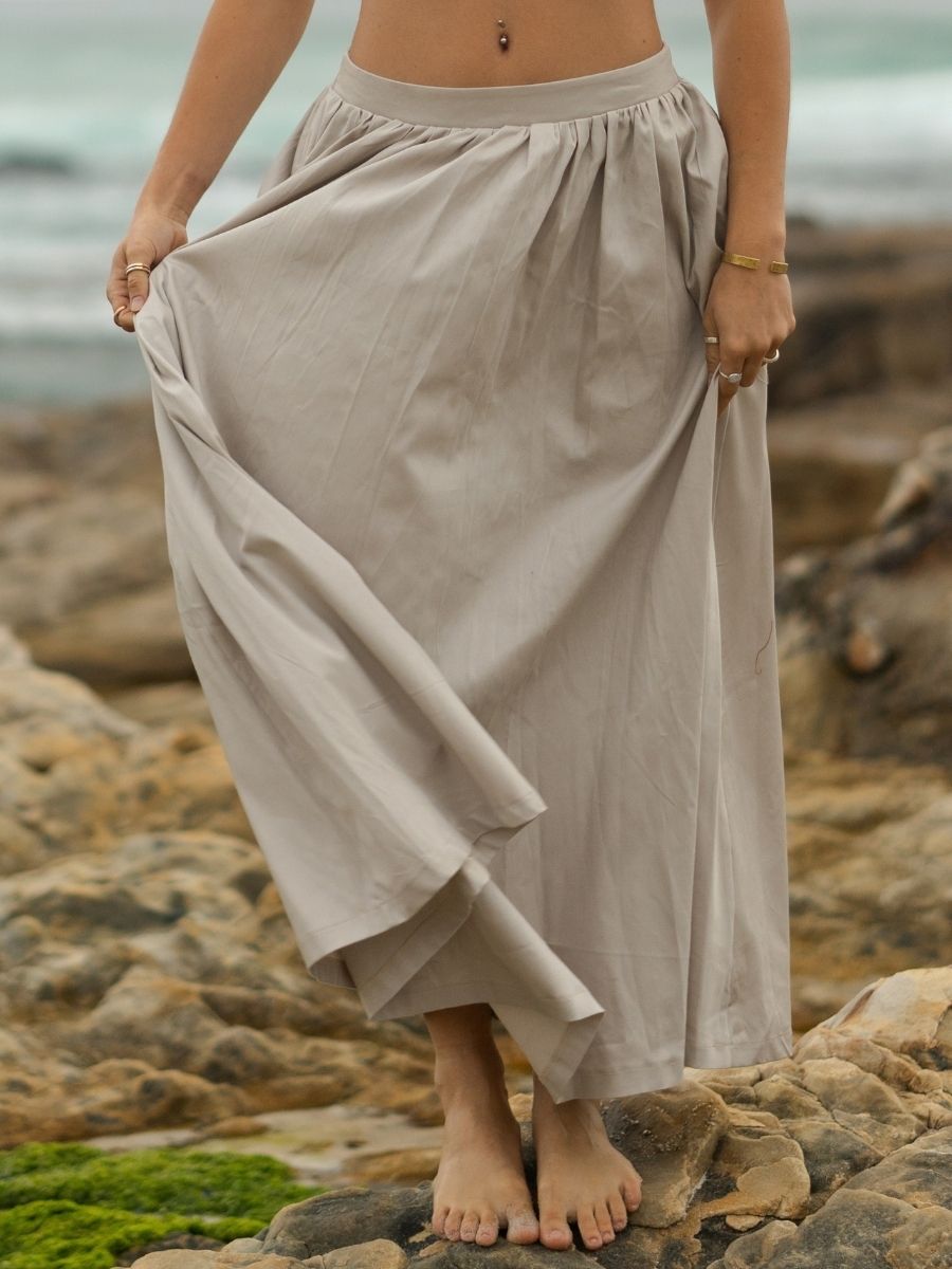 Poppy Maxi Skirt - Natural