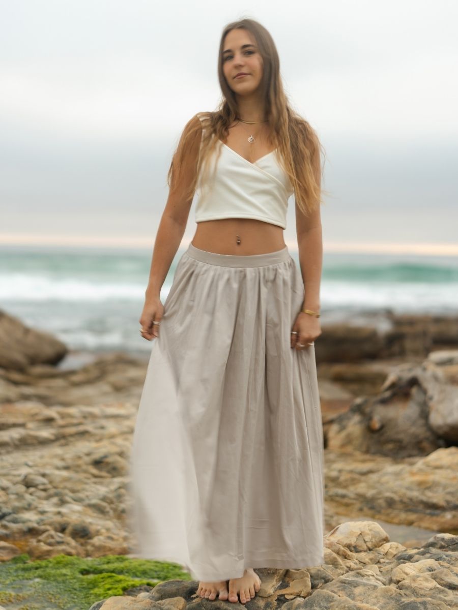 Poppy Maxi Skirt - Natural