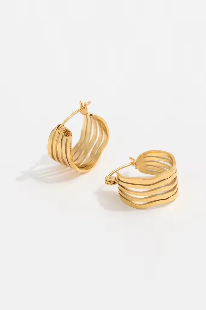 Ripple Hoop Earrings
