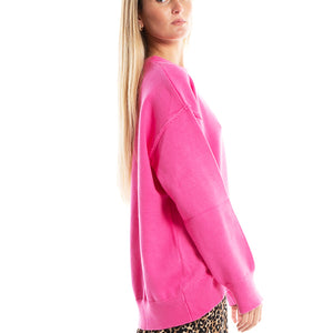Sadie Sweater - Shocking Pink