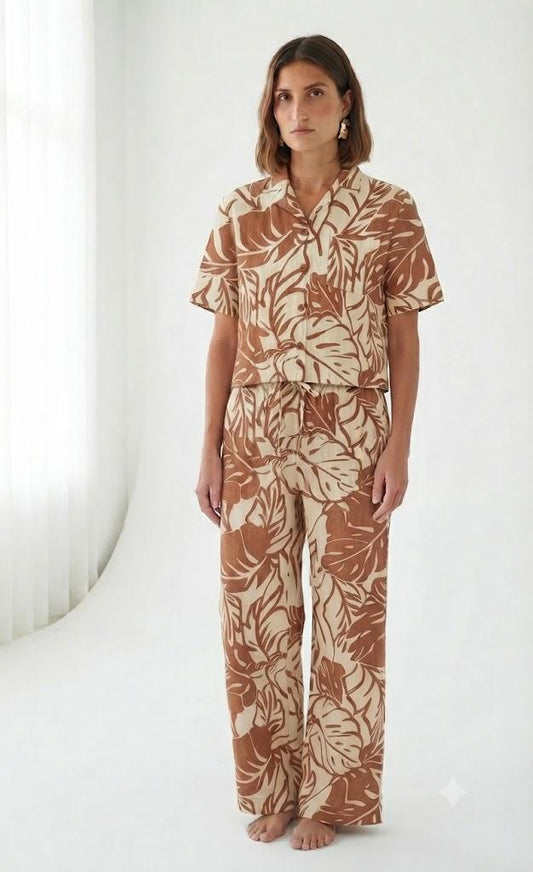 Casey Trousers Rayon Print