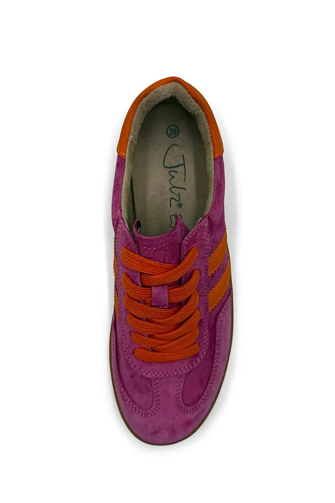Shiloh Sneaker - Fuchsia & Orange