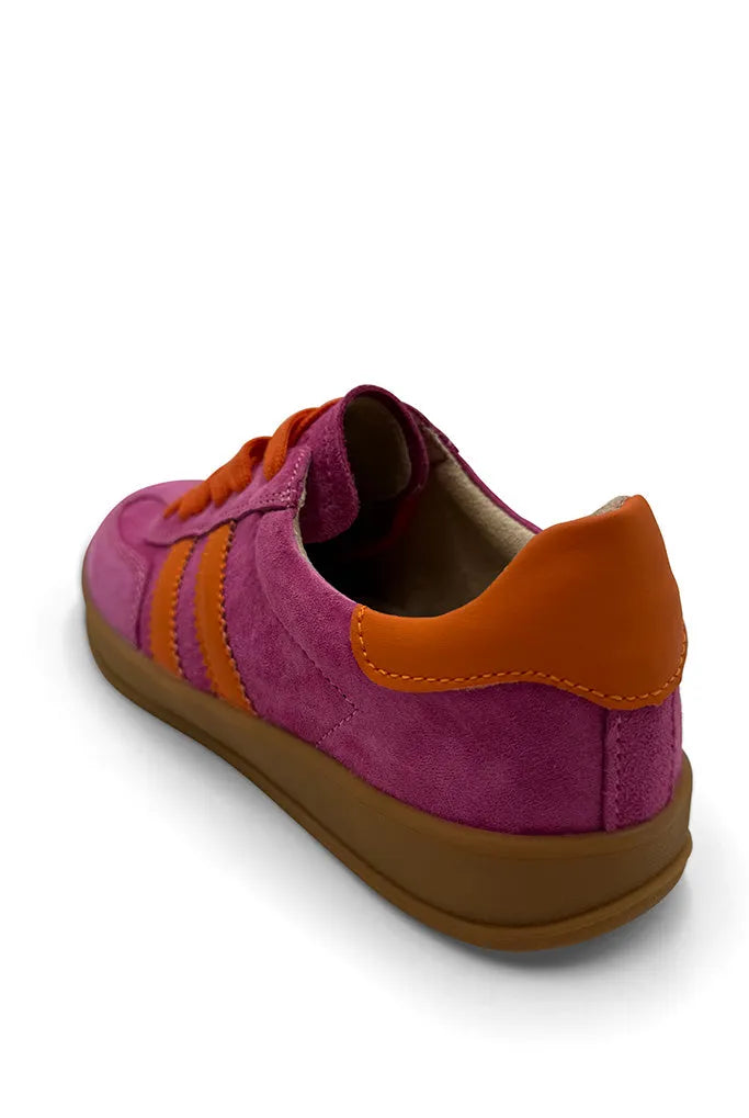 Shiloh Sneaker - Fuchsia & Orange