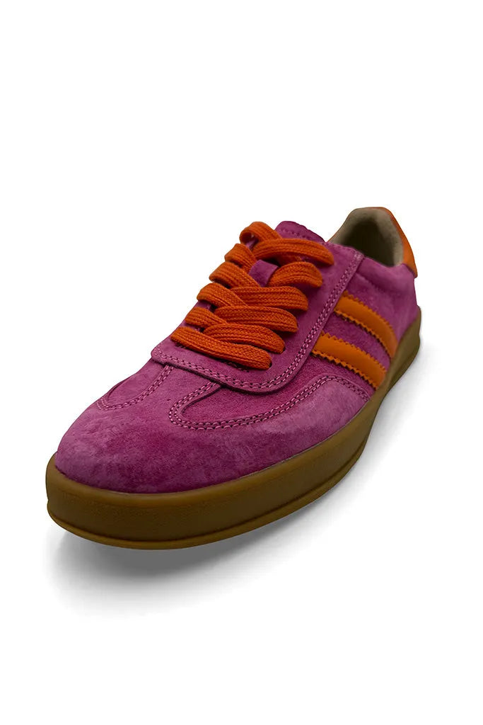 Shiloh Sneaker - Fuchsia & Orange