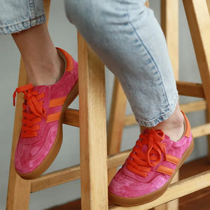 Shiloh Sneaker - Fuchsia & Orange