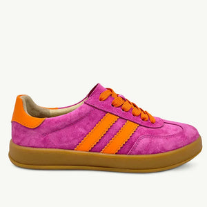 Shiloh Sneaker - Fuchsia & Orange