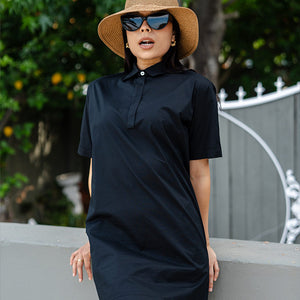 Claire Shirt Dress - Black