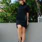 Claire Shirt Dress - Black