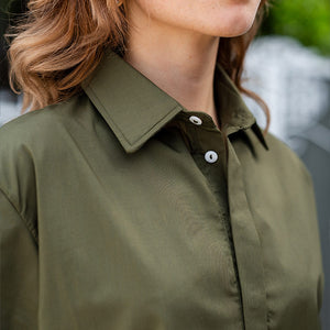 Claire Shirt Dress - Fatigue